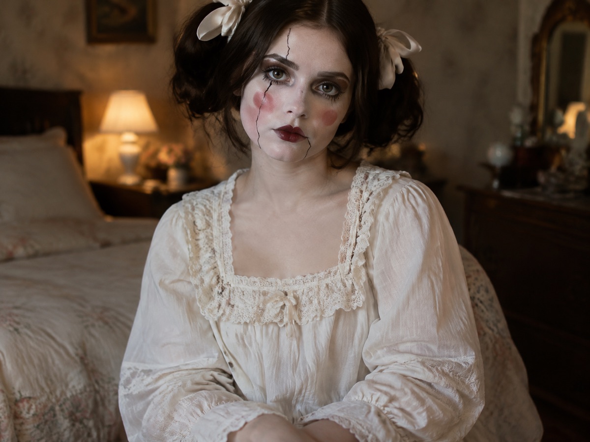 Cracked Porcelain Doll costume
