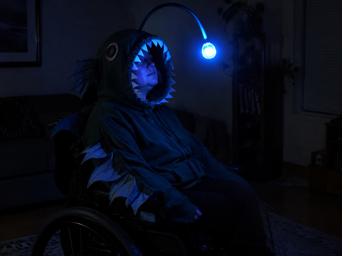 Anglerfish wheelchair costume
